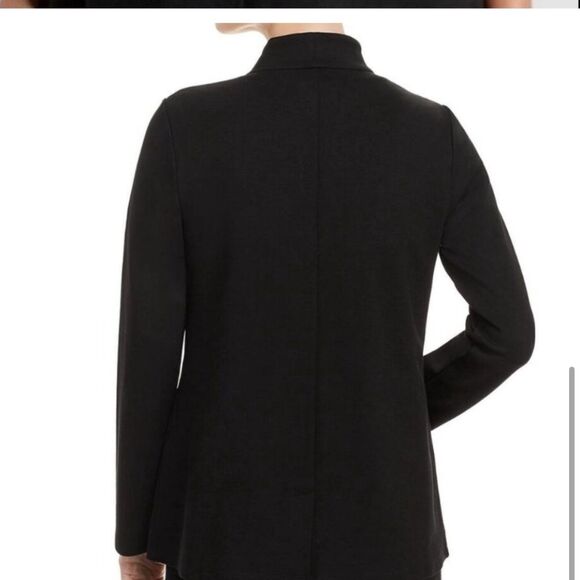 New Eileen Fisher, one button, black collar suit jacket - Picture 5 of 12